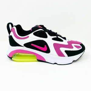 Nike Air Max 200 White Black Pink "Have a Nice Day" Womens Running CU4745 001